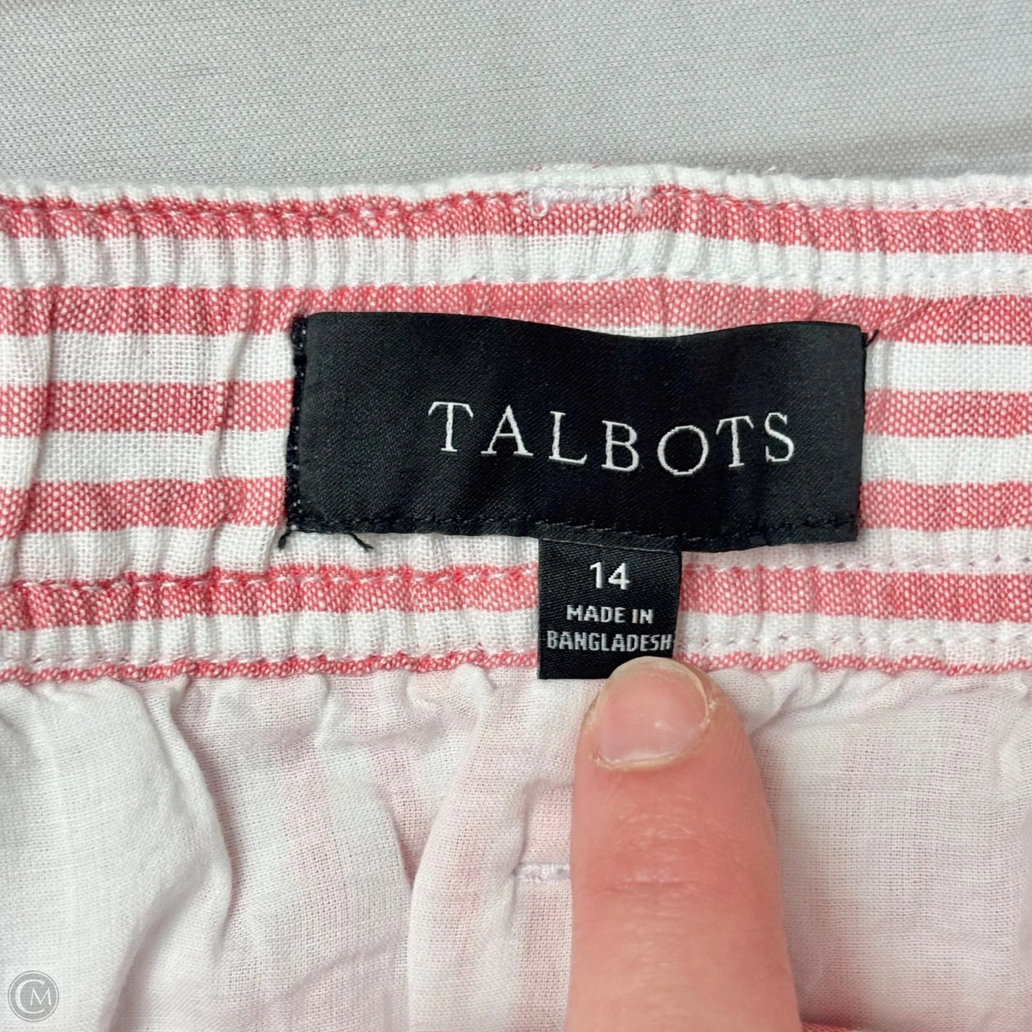 Skirt Mini & Short By Talbots In Striped Pattern, Size: 14