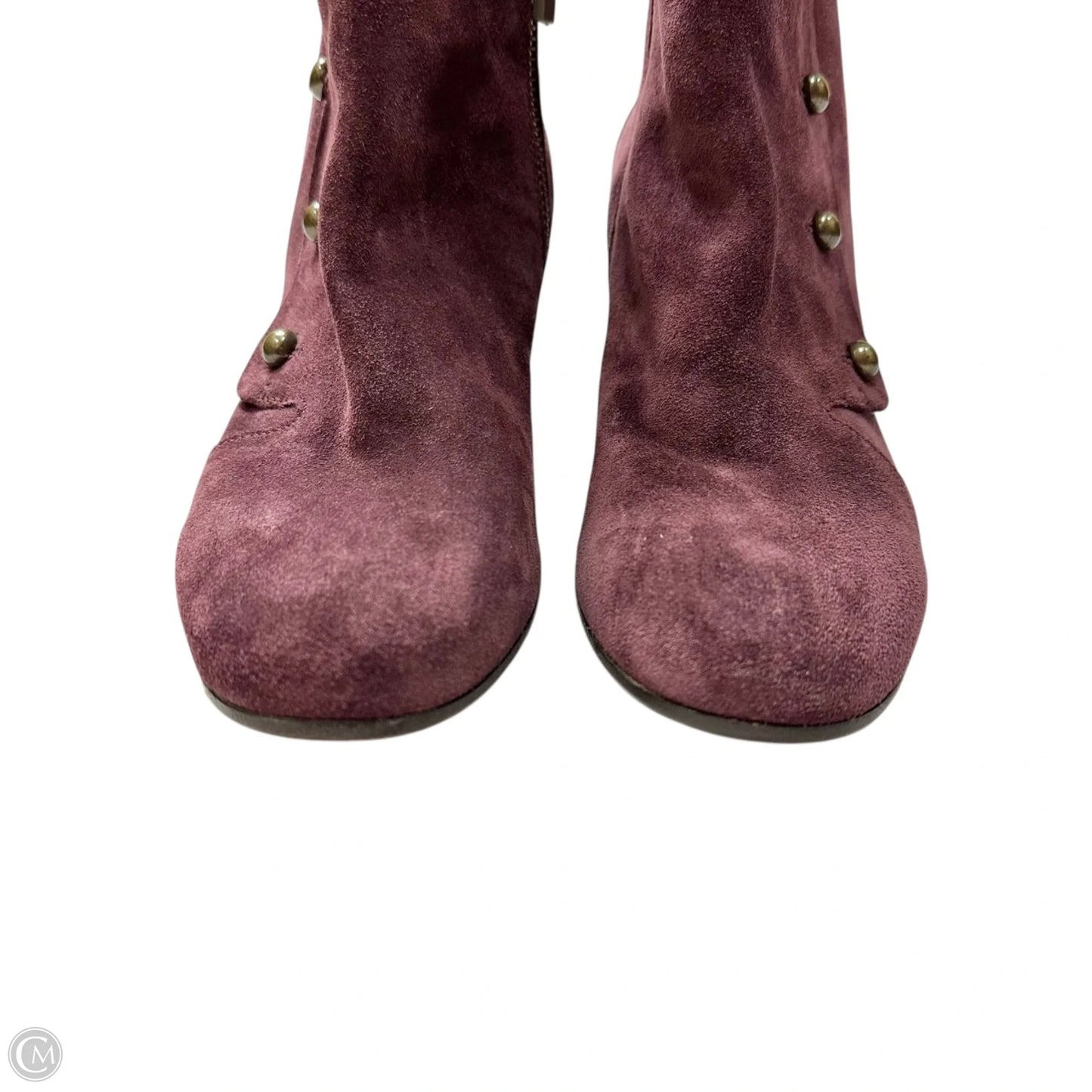 Boots Ankle Heels By Officine Creative In Purple, Size: 7