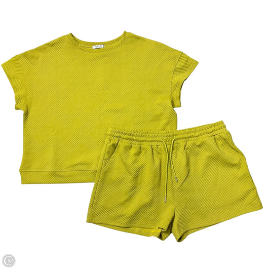 Shorts Set By Double Take In Yellow, Size: 2x