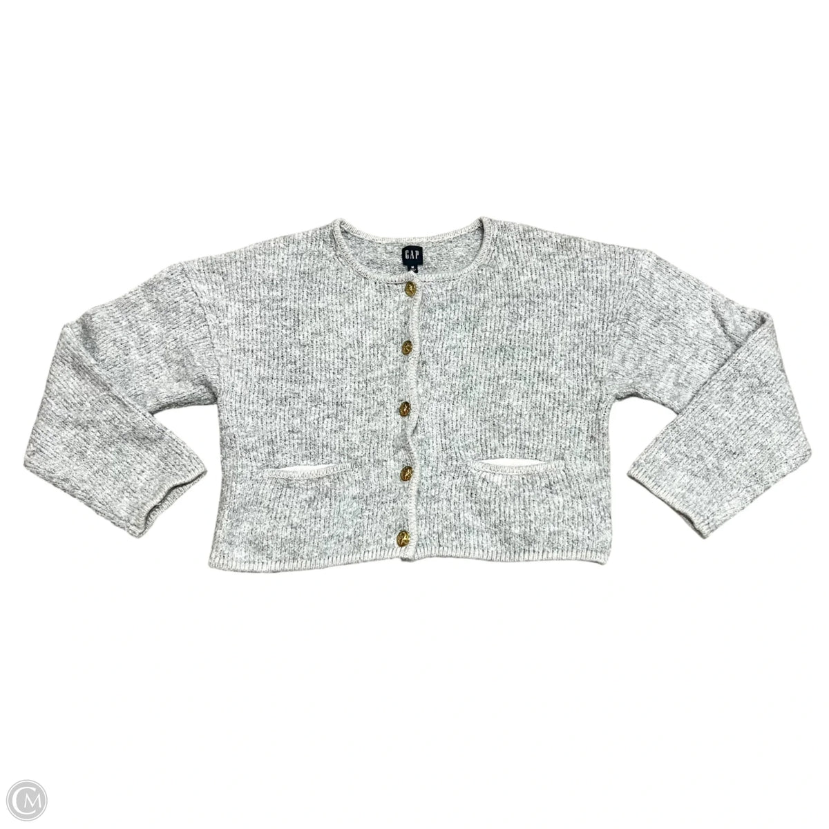 Sweater By Gap In Grey, Size: M