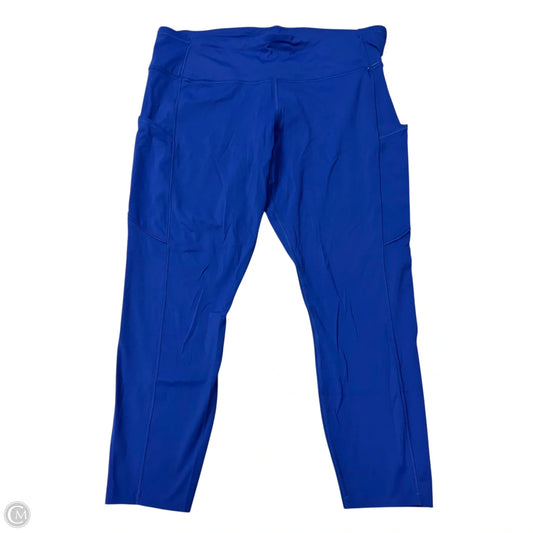 Athletic Leggings Capris By Lululemon In Blue, Size: 16