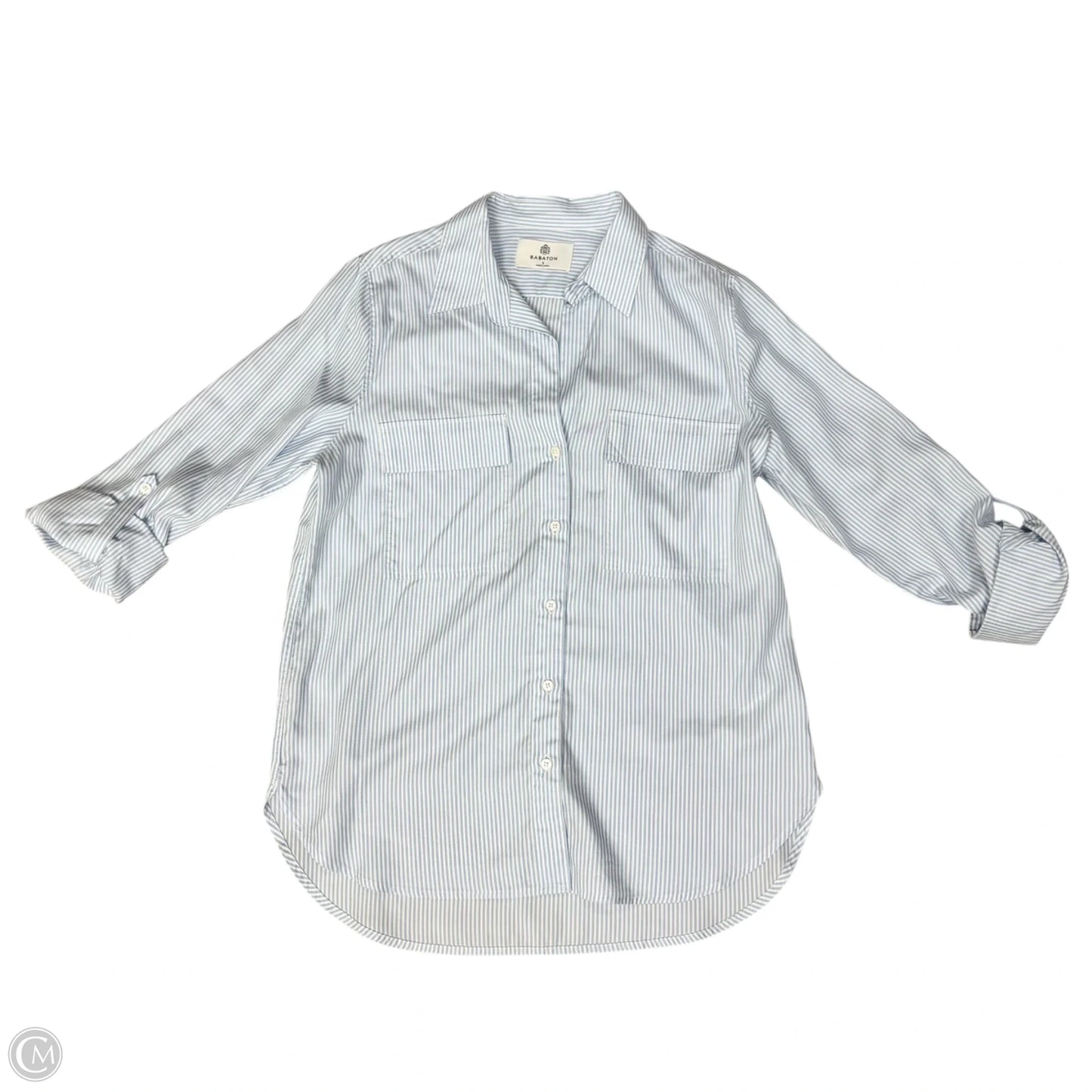 Top Long Sleeve By Babaton In Striped Pattern, Size: S