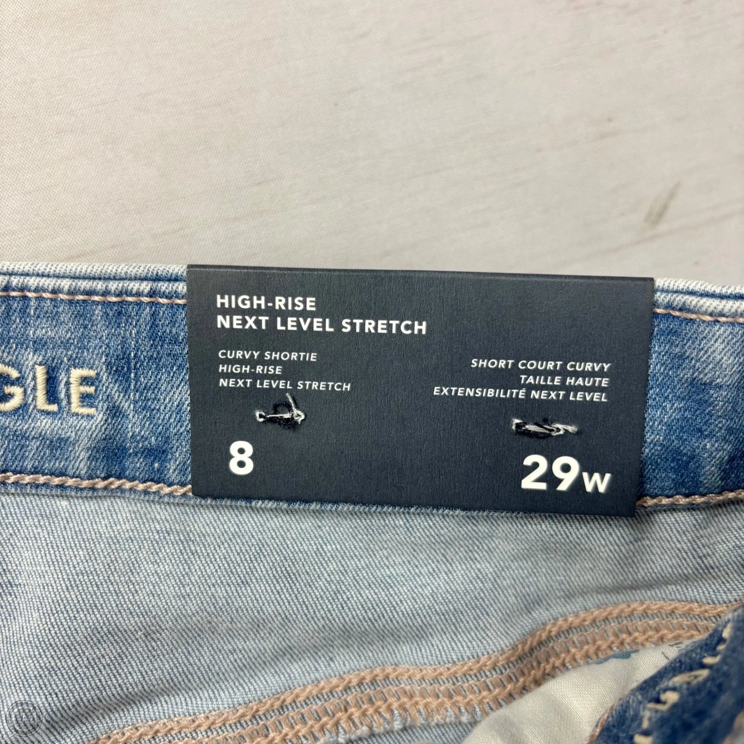 Shorts By American Eagle In Blue Denim, Size: 8