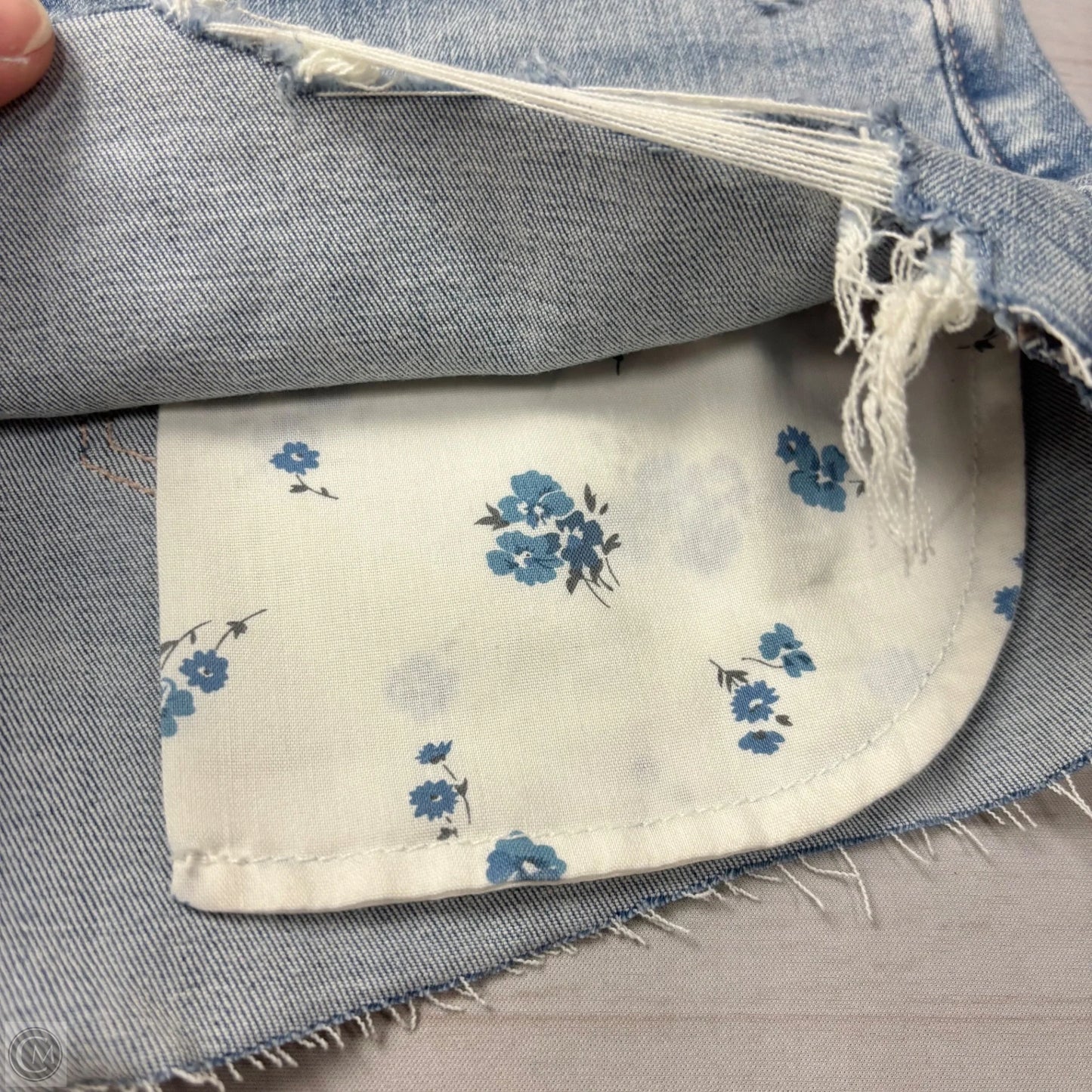Shorts By American Eagle In Blue Denim, Size: 8
