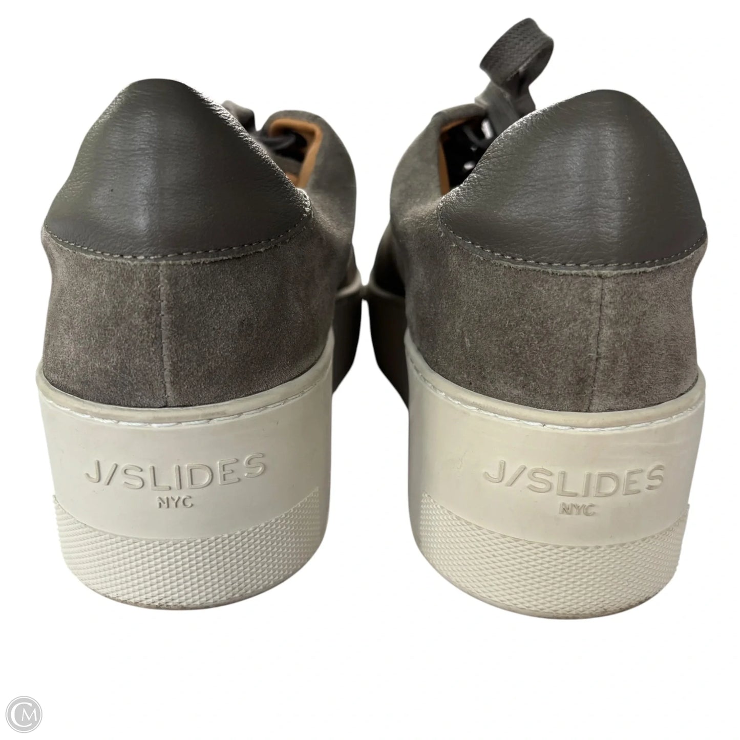 Shoes Sneakers By J Slides In Grey, Size: 8.5