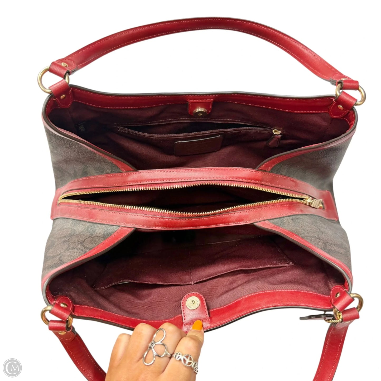 Handbag Designer By Coach, Size: Large