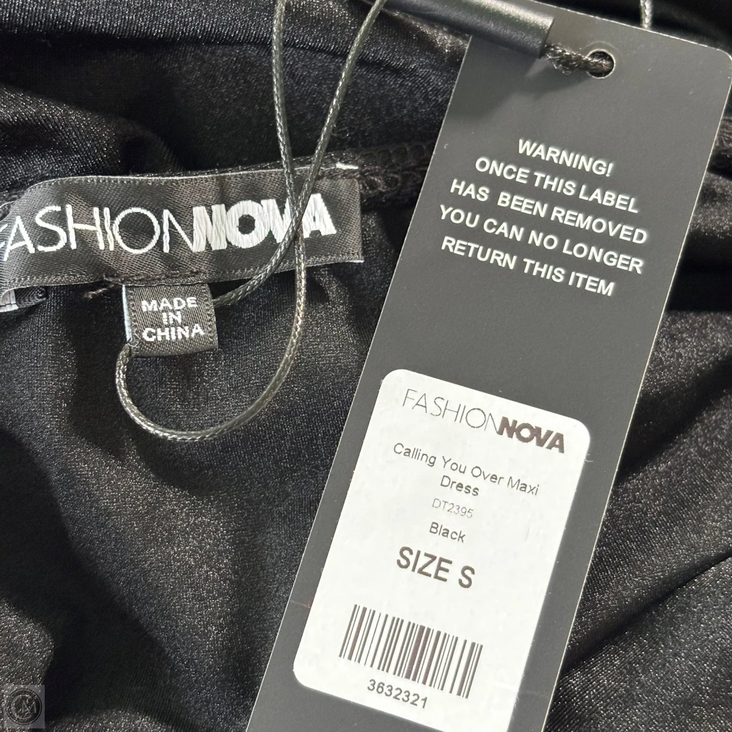 Dress Party Long By Fashion Nova In Black, Size: S