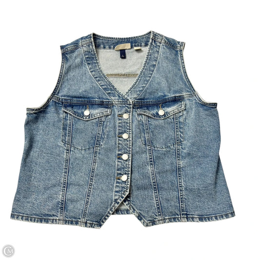 Vest Other By Universal Thread In Blue Denim, Size: Xl