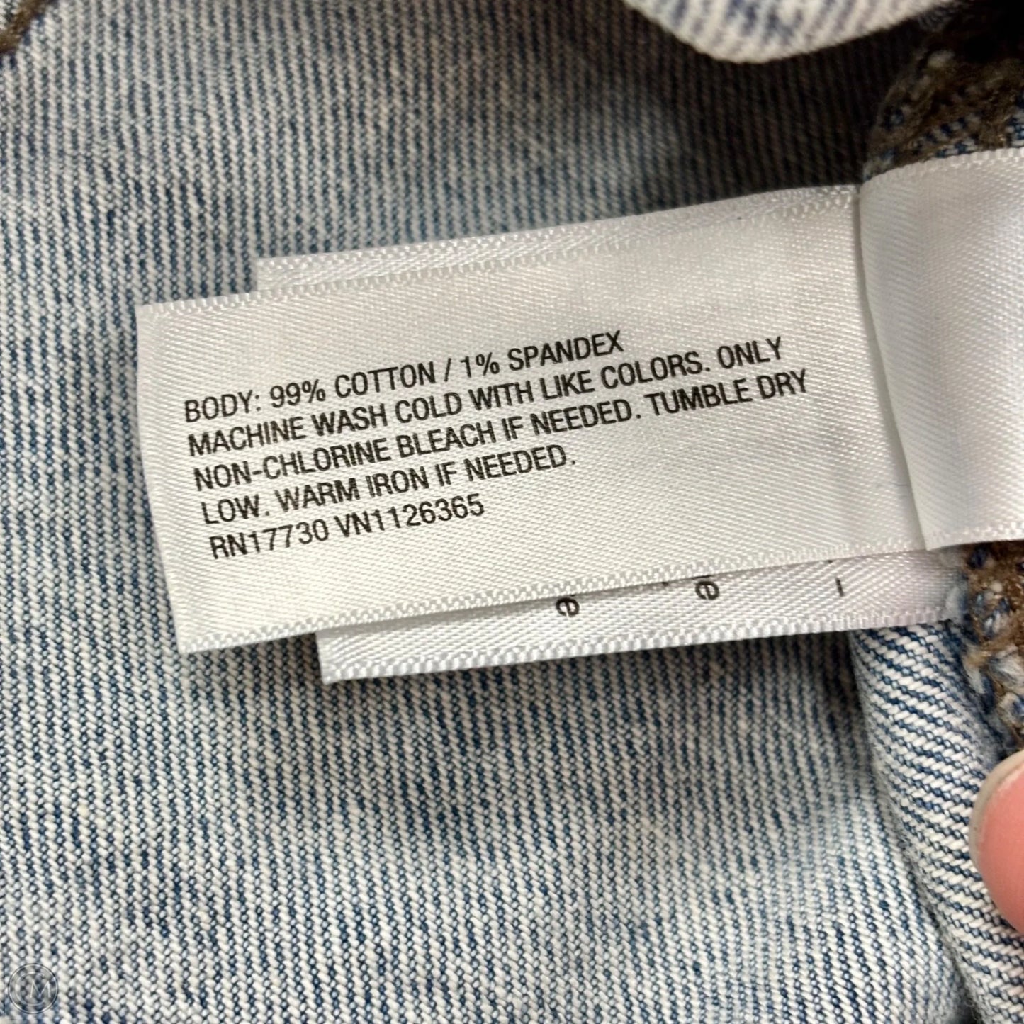 Vest Other By Universal Thread In Blue Denim, Size: Xl