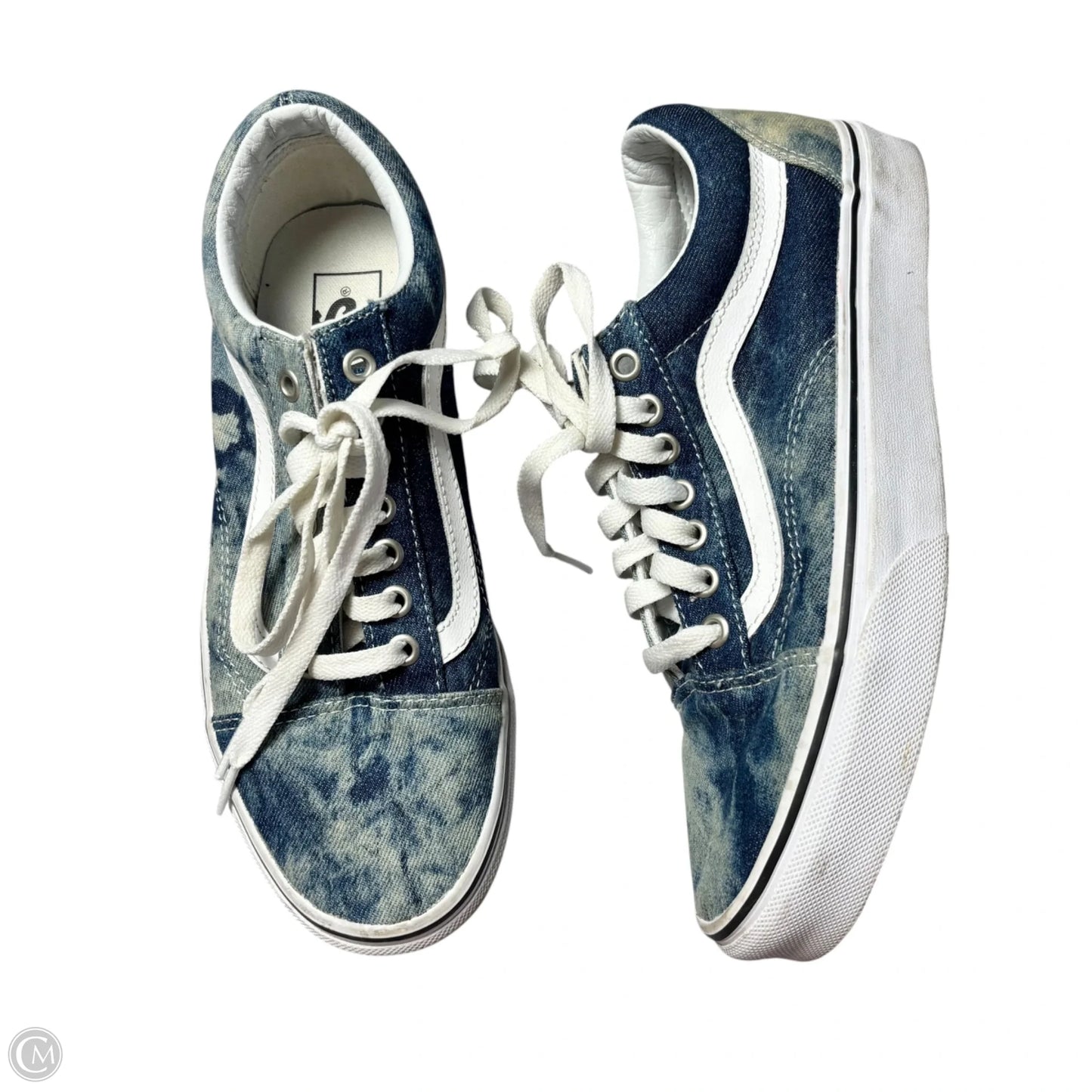 Shoes Sneakers By Vans In Blue Denim, Size: 9