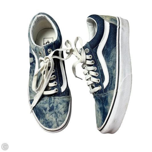 Shoes Sneakers By Vans In Blue Denim, Size: 9