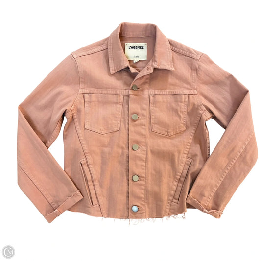 Jacket Denim By Lagence In Pink, Size: S