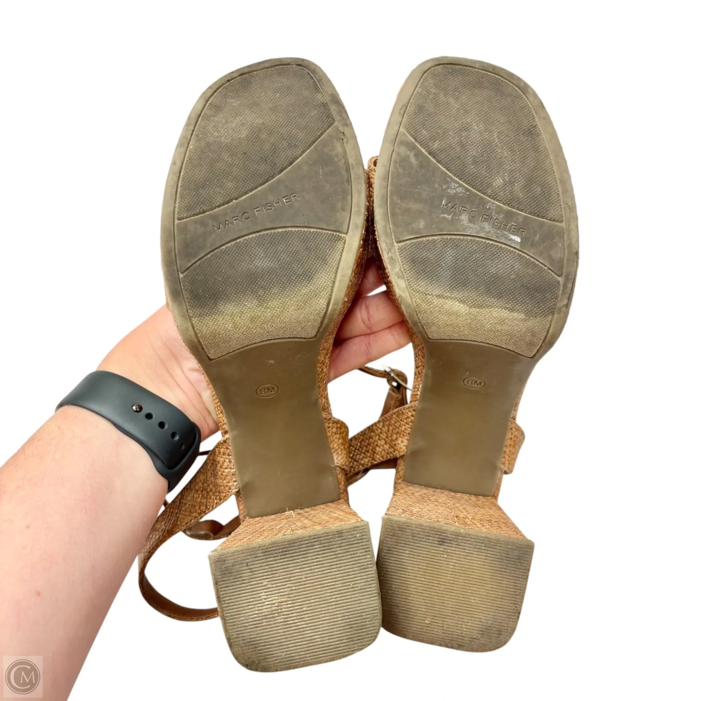 Shoes Heels Block By Marc Fisher In Brown, Size: 8