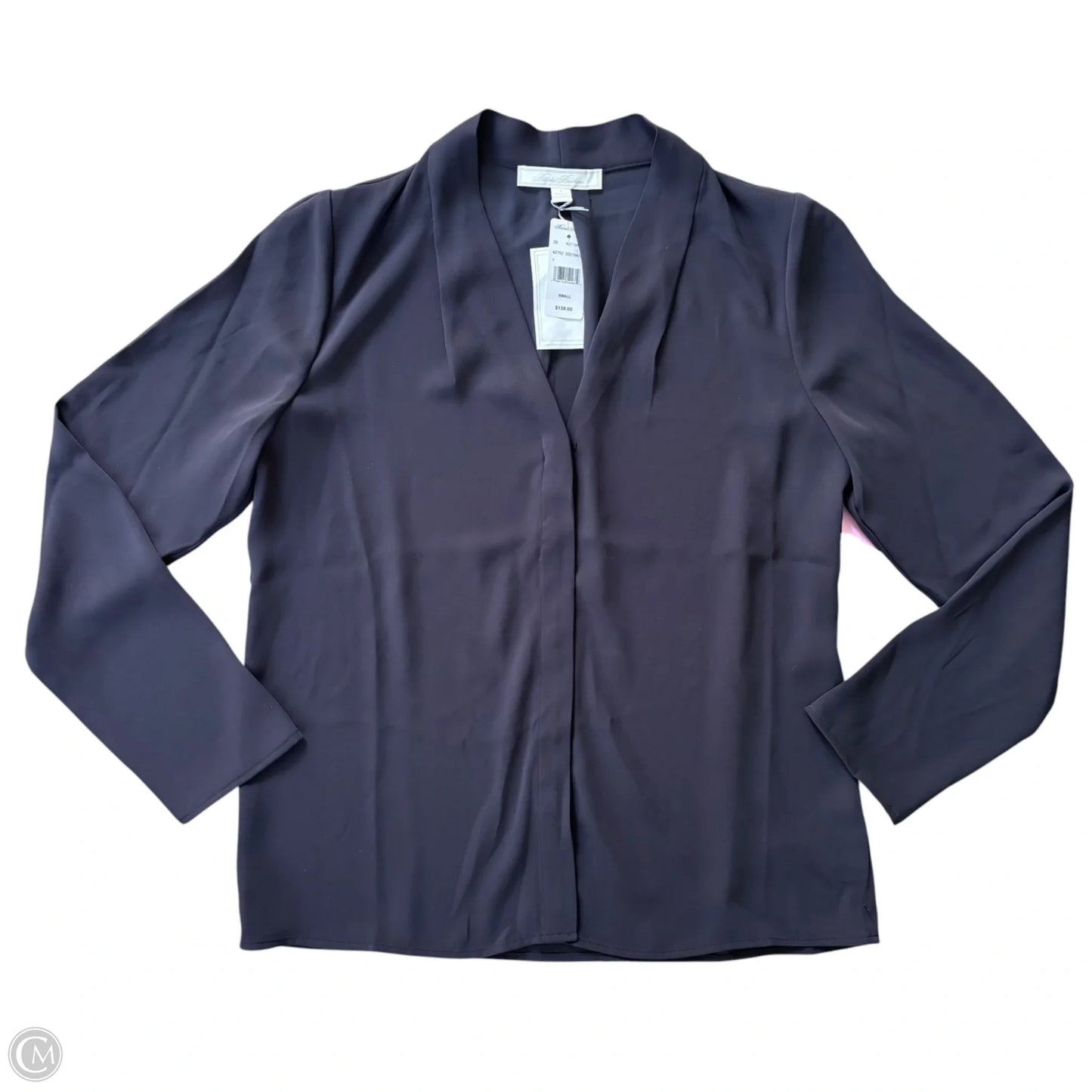 Top Long Sleeve By Brooks Brothers In Black, Size: S