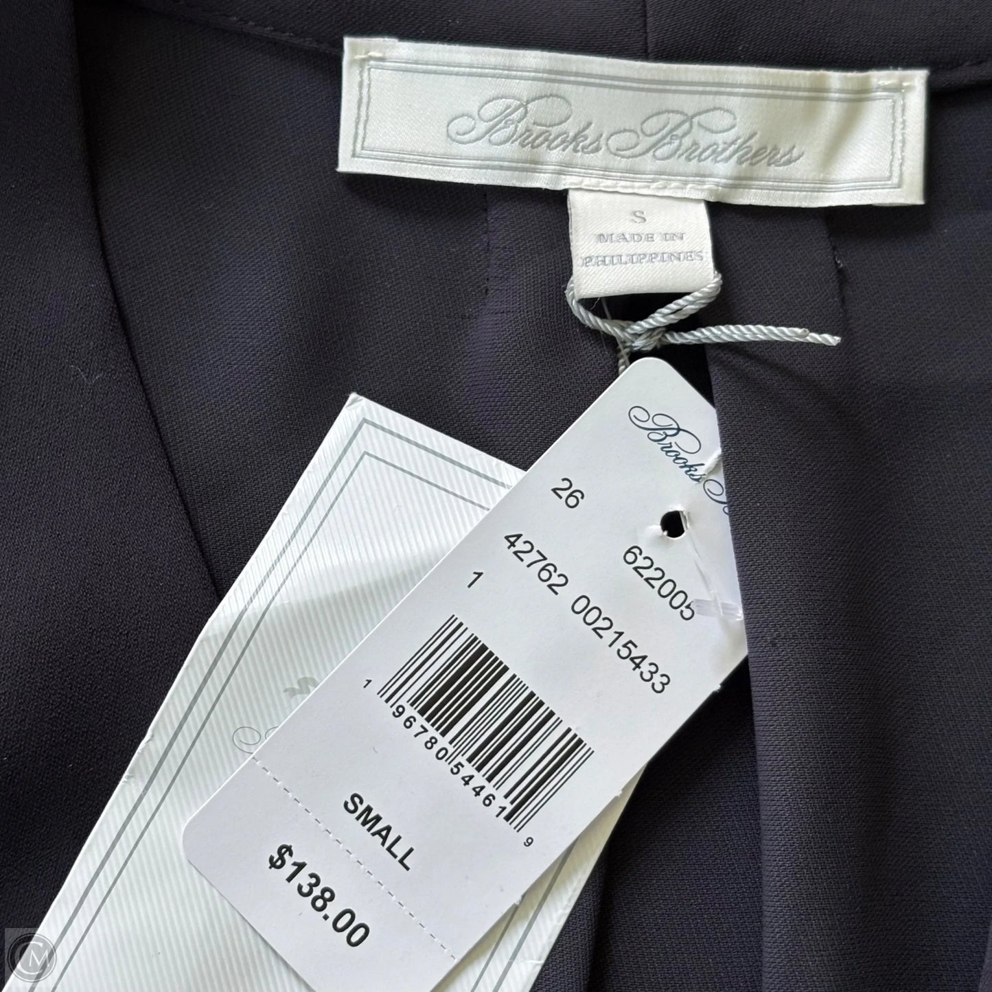 Top Long Sleeve By Brooks Brothers In Black, Size: S