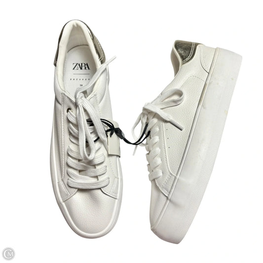 Shoes Sneakers By Zara In White, Size: 8.5