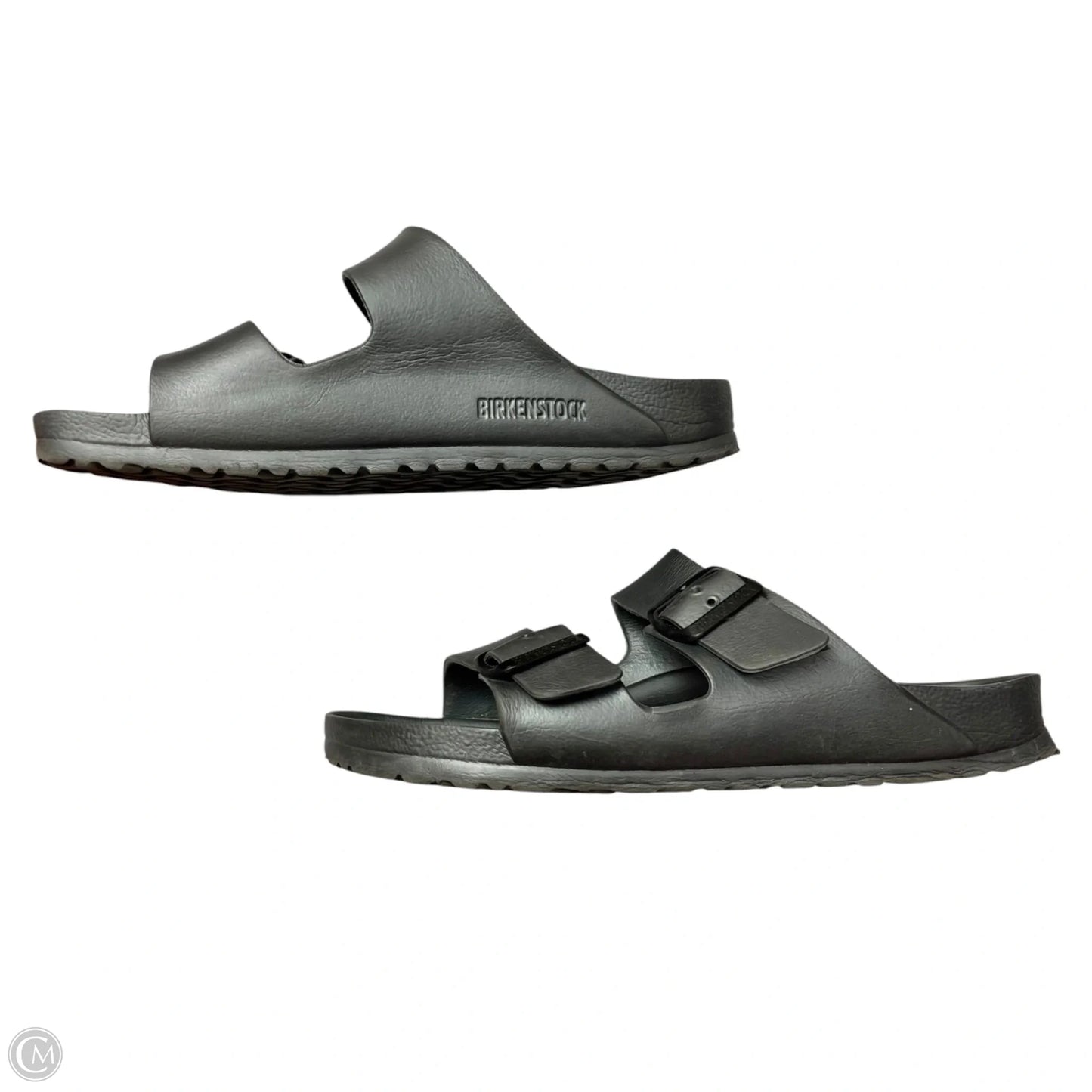 Sandals Flats By Birkenstock In Grey, Size: 9