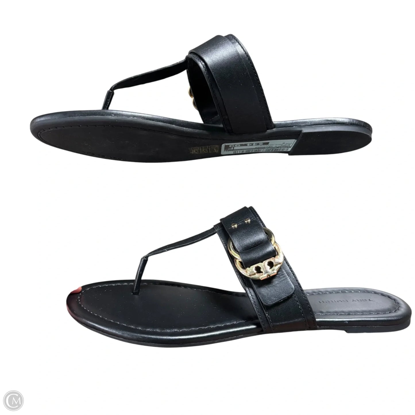 Sandals Designer By Tory Burch In Black, Size: 8