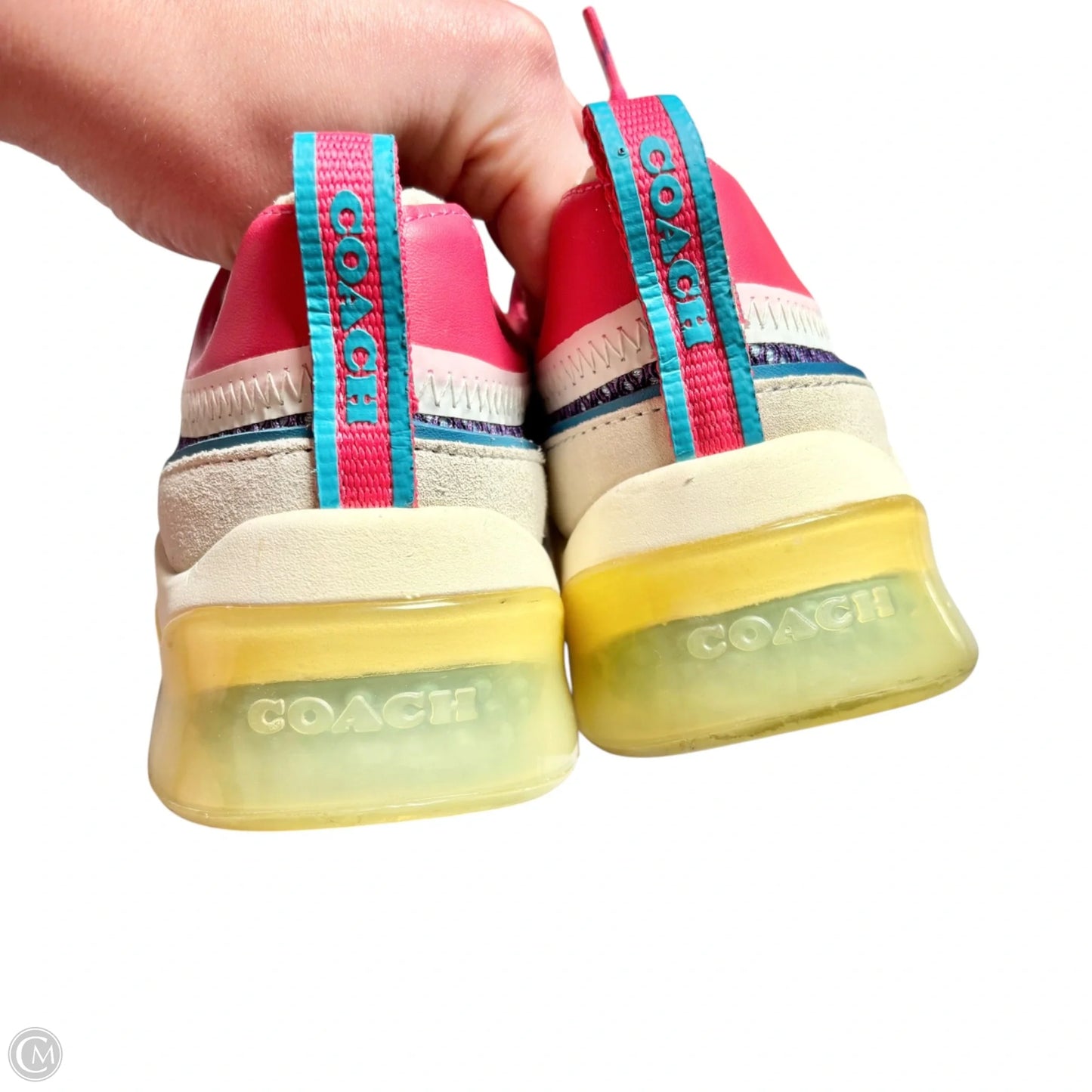 Shoes Designer By Coach In Pink, Size: 8.5