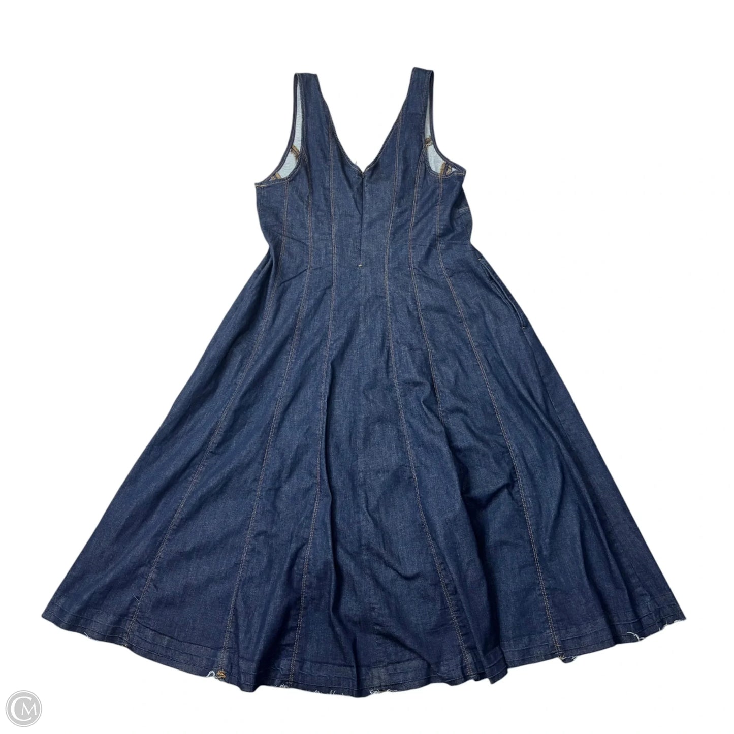 Dress Casual Maxi By Ashley Graham In Blue Denim, Size: Xl
