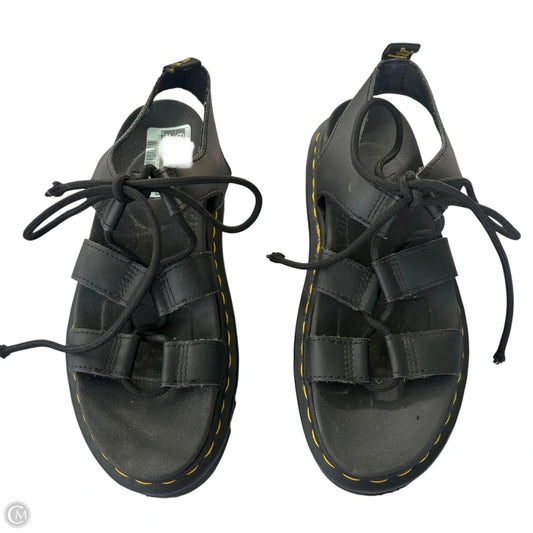 Sandals Flats By Dr Martens In Black, Size: 7