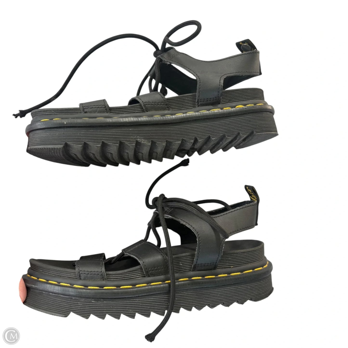 Sandals Flats By Dr Martens In Black, Size: 7