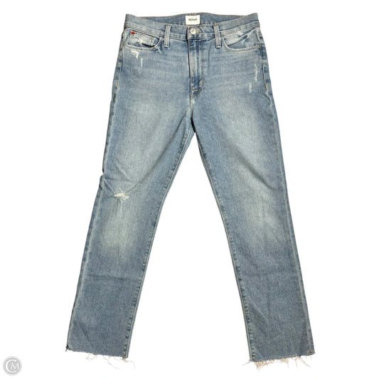 Jeans Straight By Hudson In Blue Denim, Size: 4