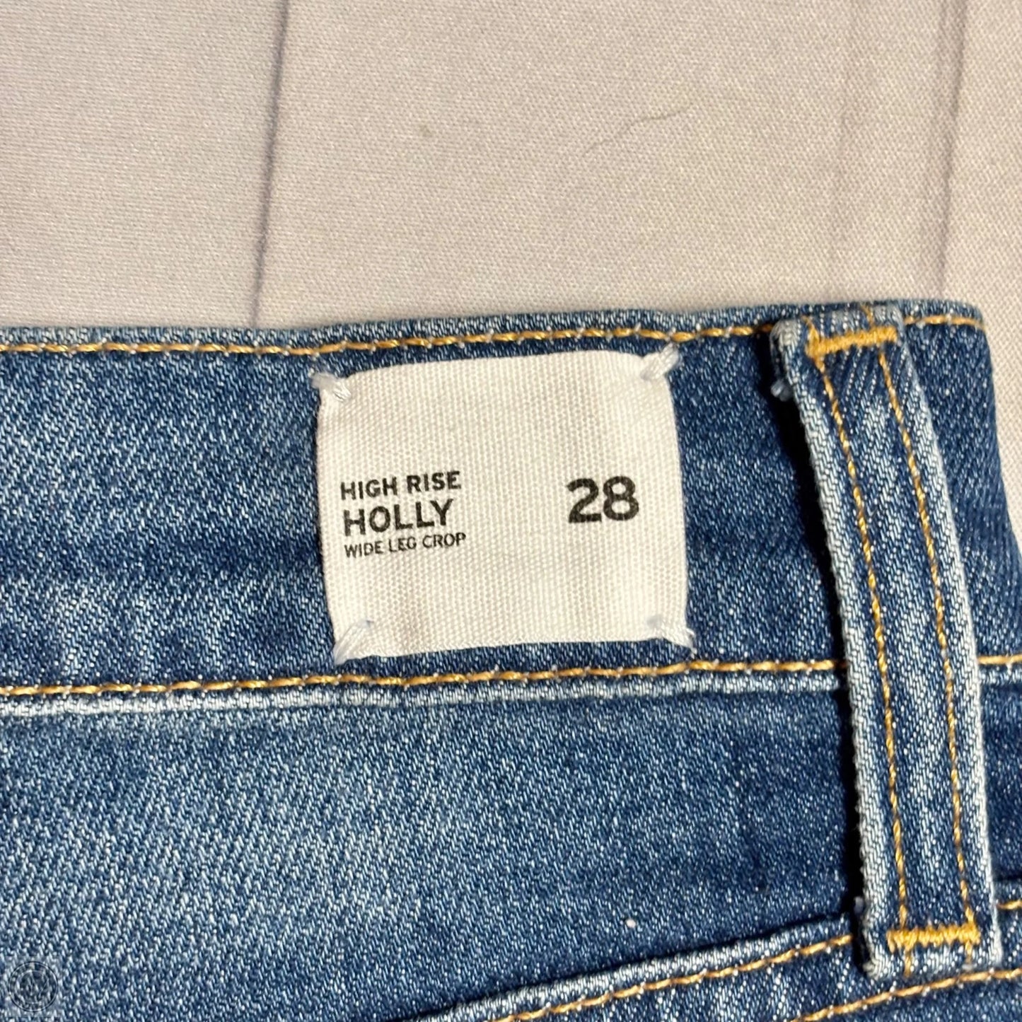Jeans Flared By Hudson In Blue Denim, Size: 6