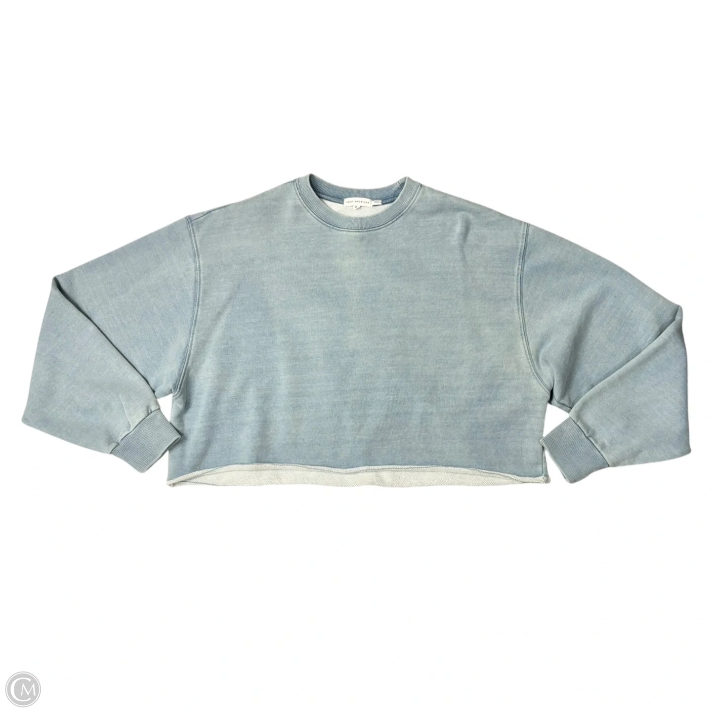 Sweatshirt Crewneck By Good American In Blue, Size: Xs
