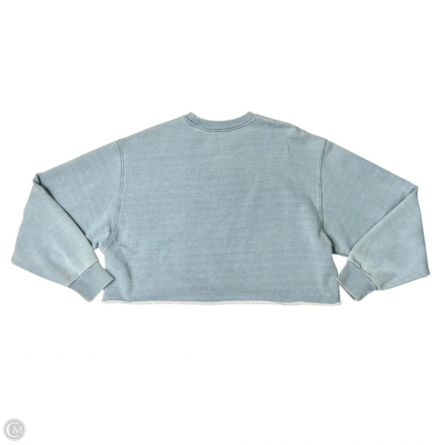 Sweatshirt Crewneck By Good American In Blue, Size: Xs