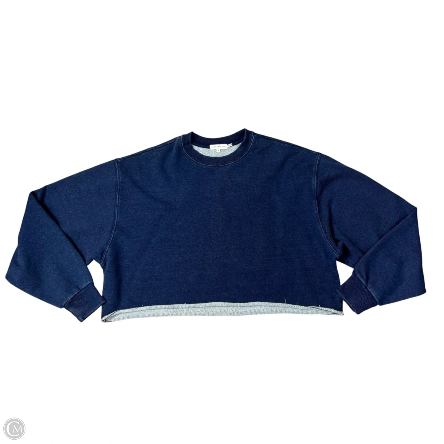 Sweatshirt Crewneck By Good American In Blue, Size: Xs