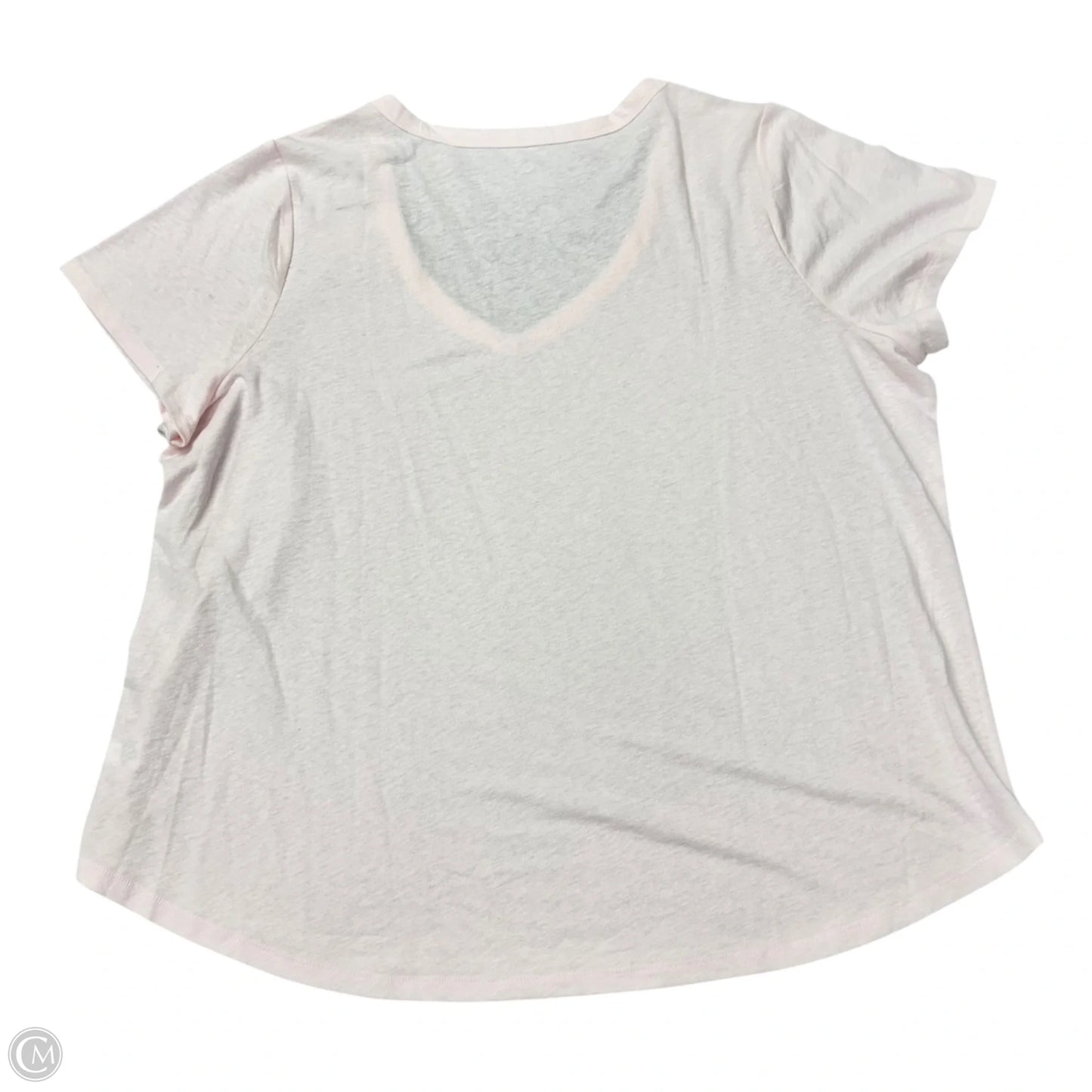 Top Short Sleeve Basic By Lane Bryant In Pink, Size: 1x