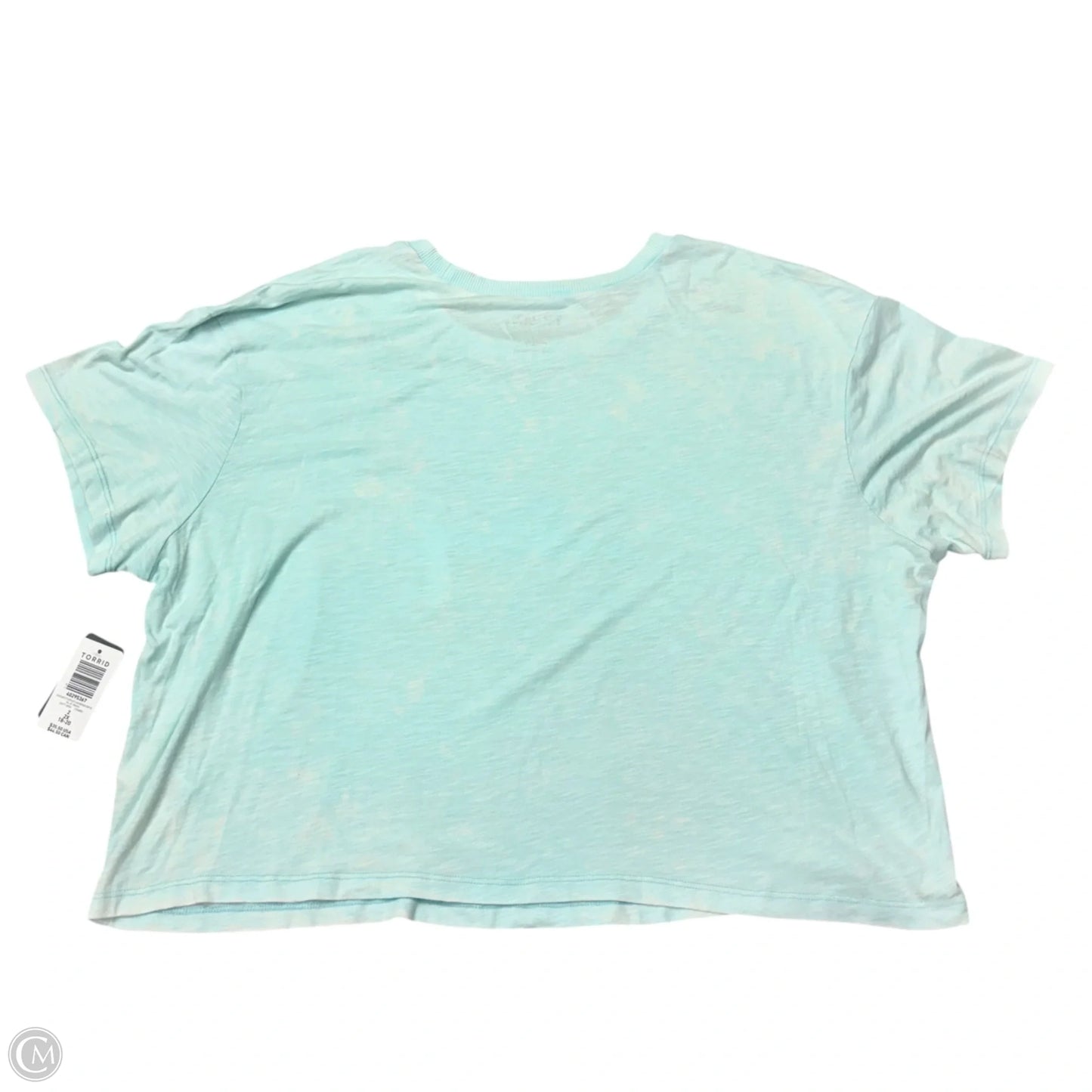 Top Short Sleeve By Torrid In Blue & Red & White, Size: 2x