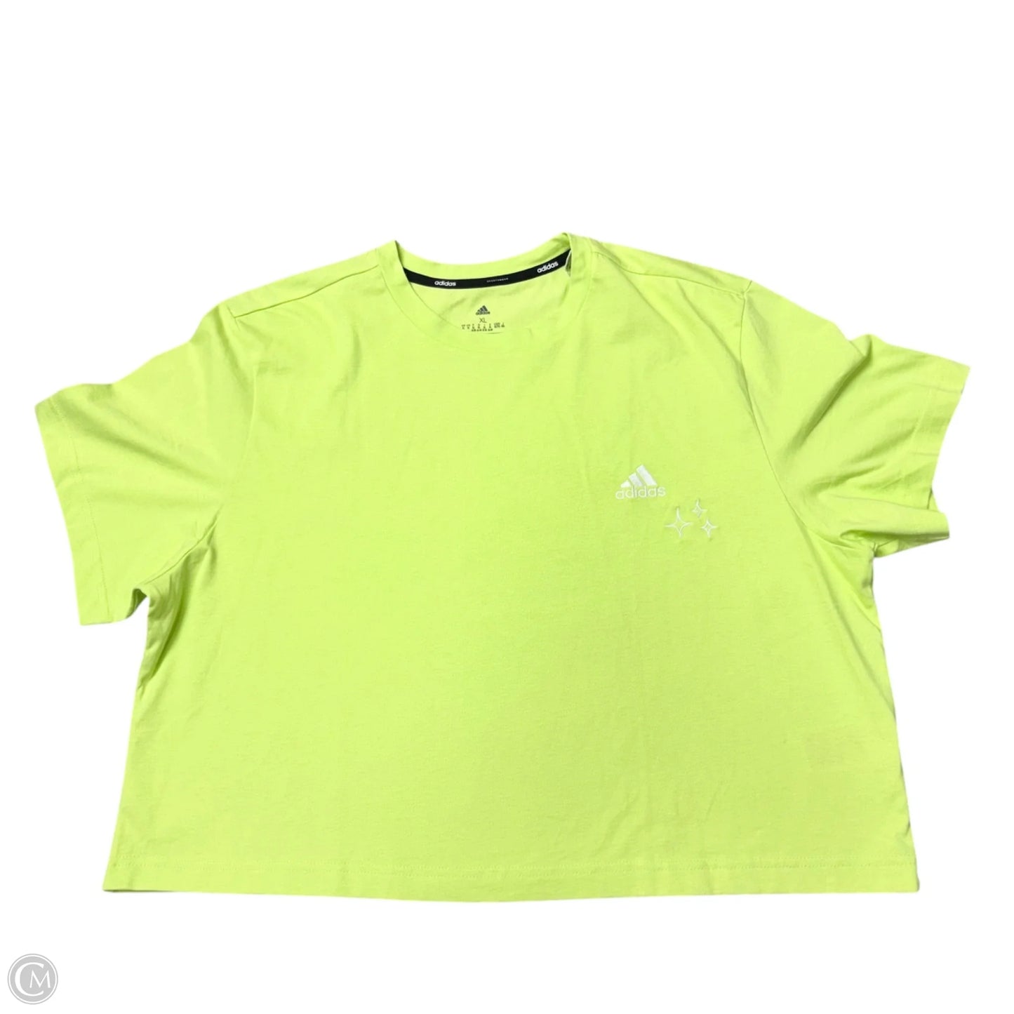 Top Short Sleeve By Adidas In Green, Size: Xl