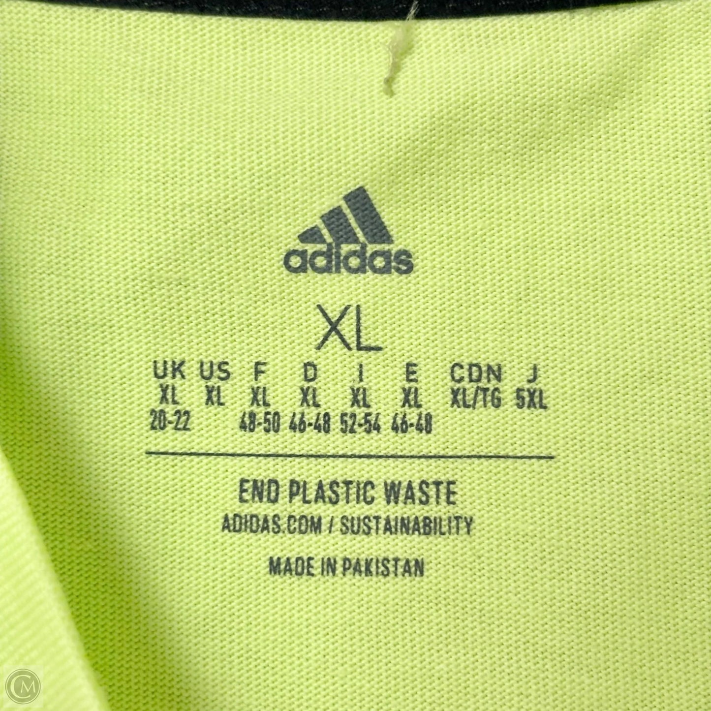 Top Short Sleeve By Adidas In Green, Size: Xl