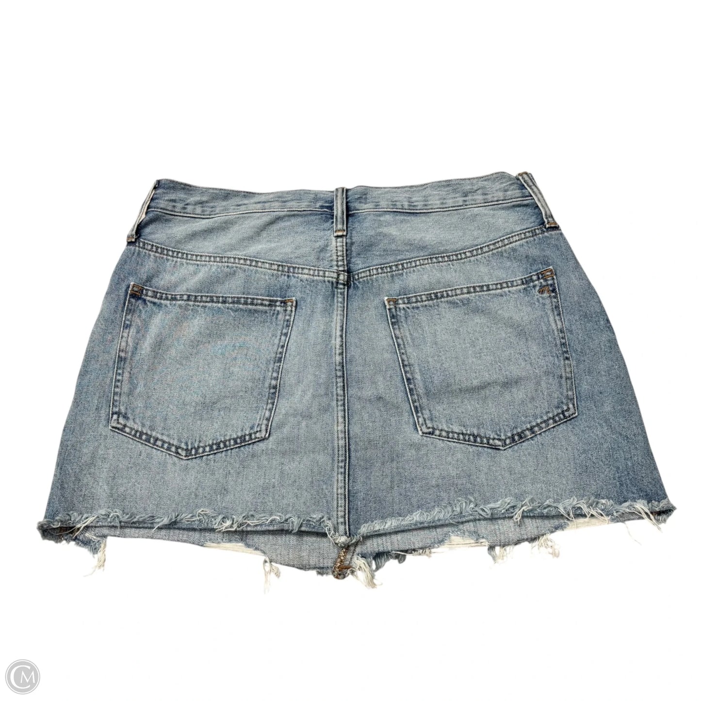 Skirt Mini & Short By Madewell In Blue Denim, Size: 10