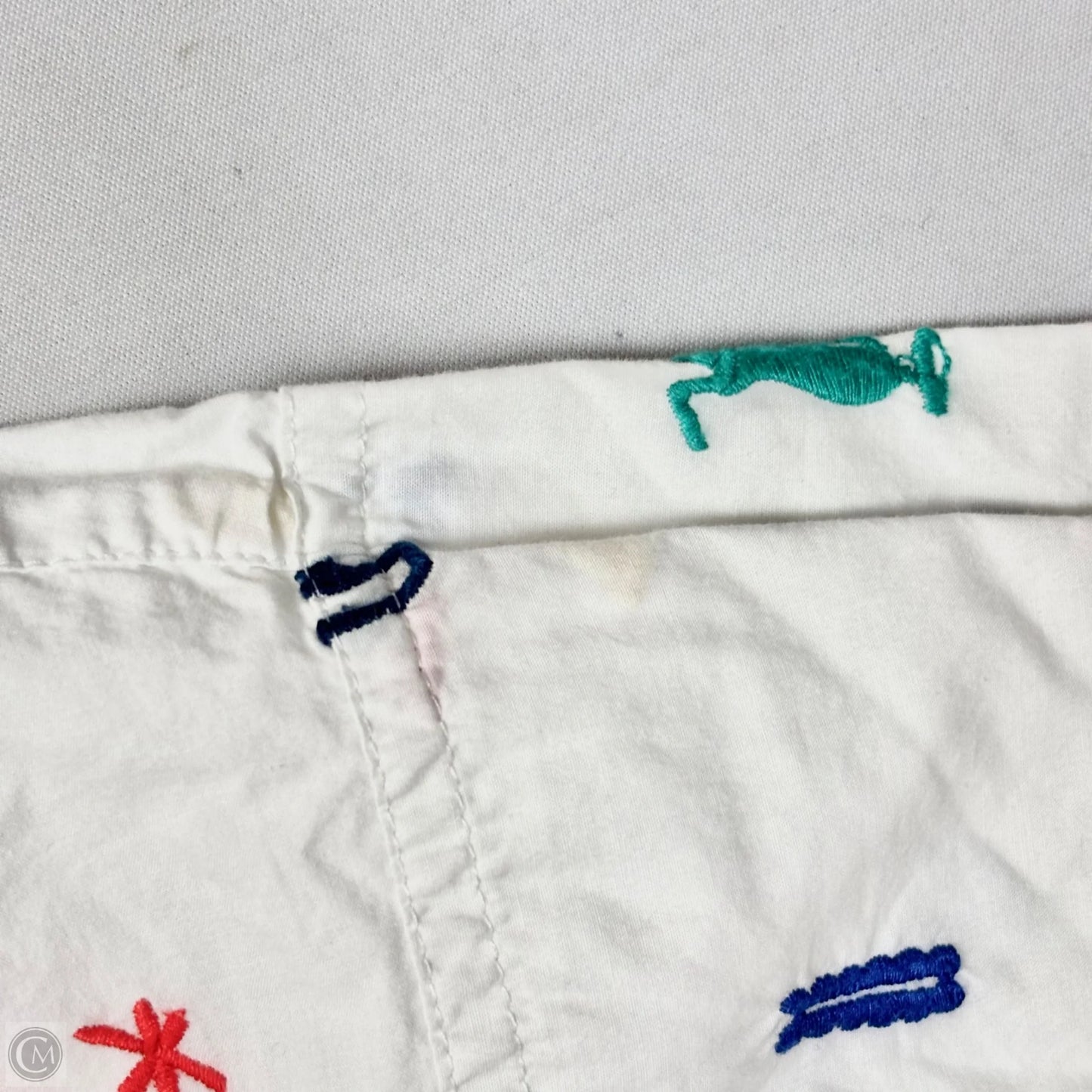 Top Short Sleeve By Madewell In White, Size: L