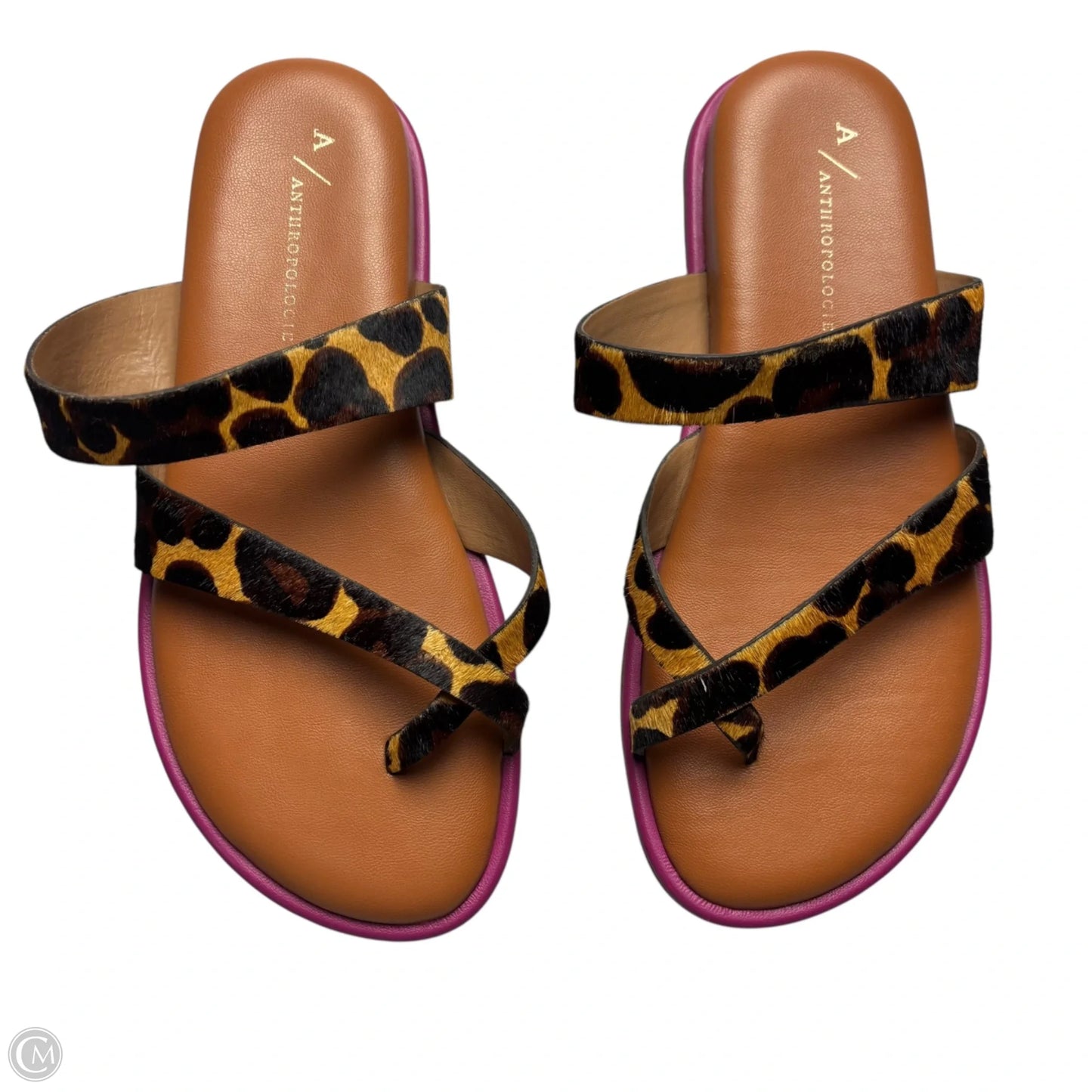 Sandals Flats By Anthropologie In Animal Print, Size: 6.5