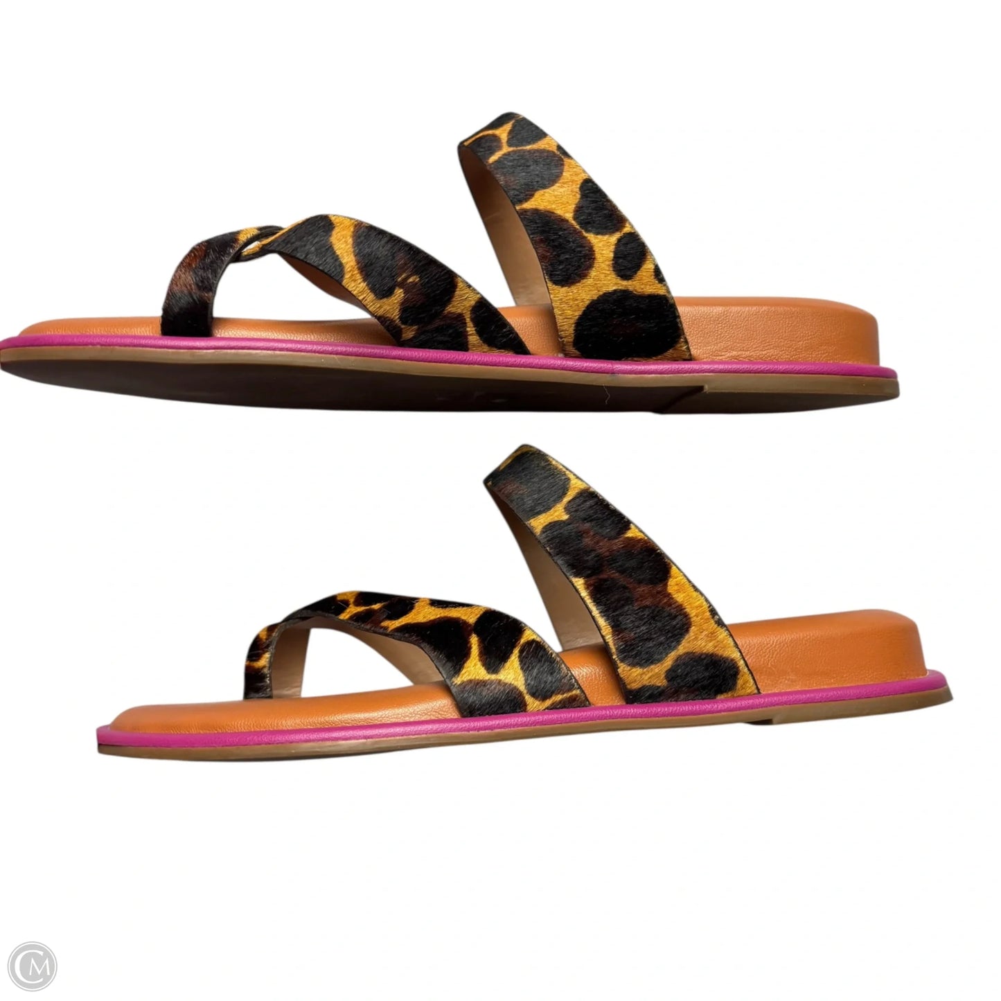Sandals Flats By Anthropologie In Animal Print, Size: 6.5