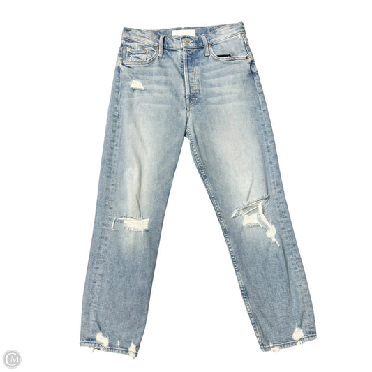 Jeans Straight By Mother In Blue Denim, Size: 6