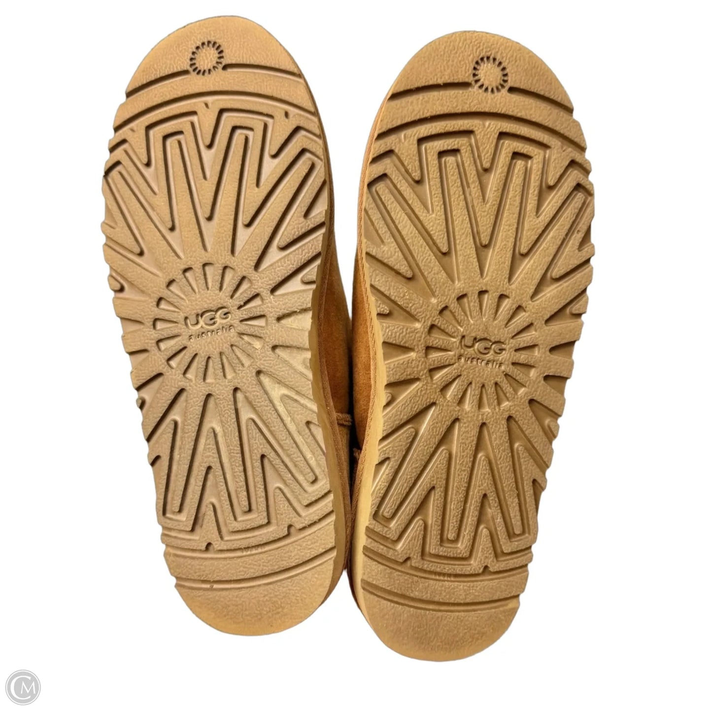Boots Designer By Ugg In Brown & Cream, Size: 6