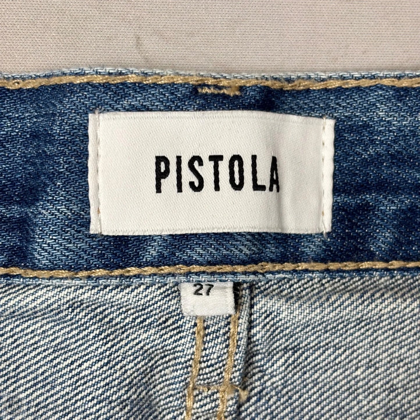 Jeans Straight By Pistola In Blue Denim, Size: 4
