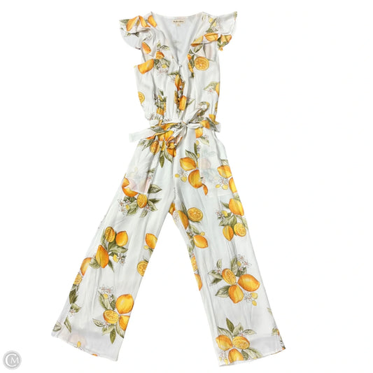 Jumpsuit By For Love & Lemons In White & Yellow, Size: M