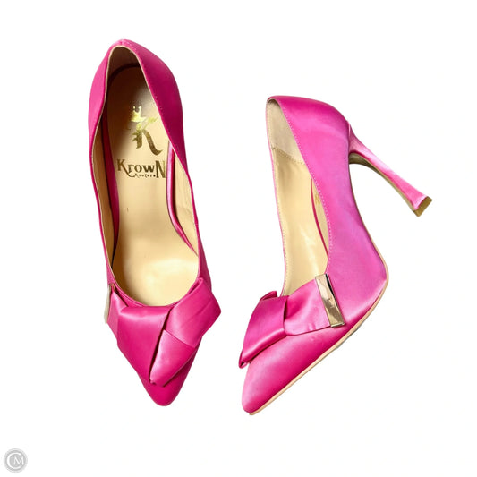 Shoes Heels Kitten By Krown In Pink, Size: 7.5