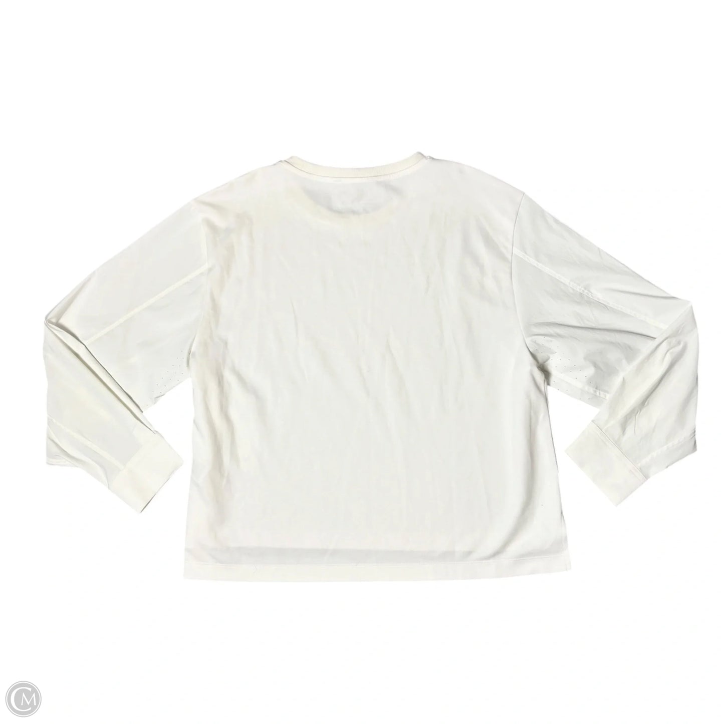 Athletic Top Long Sleeve Crewneck By Athleta In White, Size: Xl
