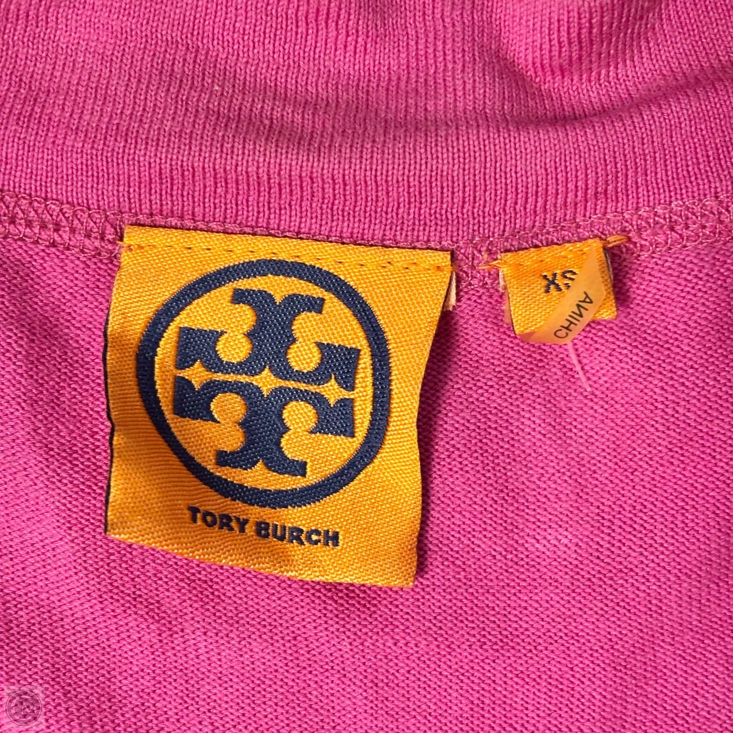 Sweater Cardigan Designer By Tory Burch In Pink, Size: Xs
