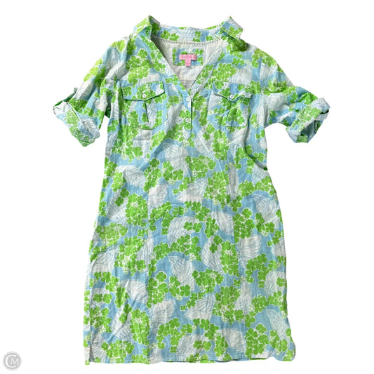 Dress Designer By Lilly Pulitzer In Blue & Green, Size: S
