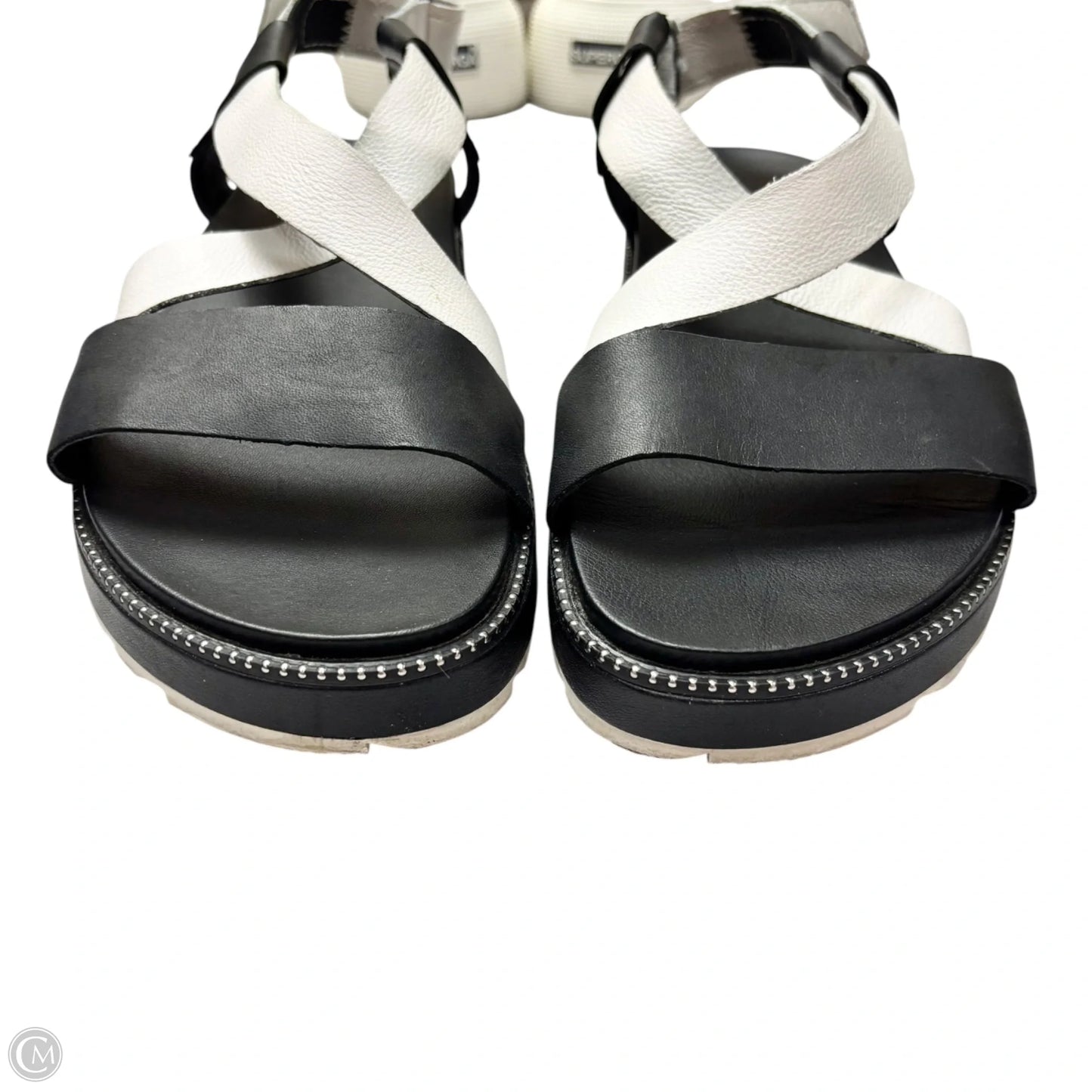 Sandals Flats By Sorel In Black & White, Size: 7.5