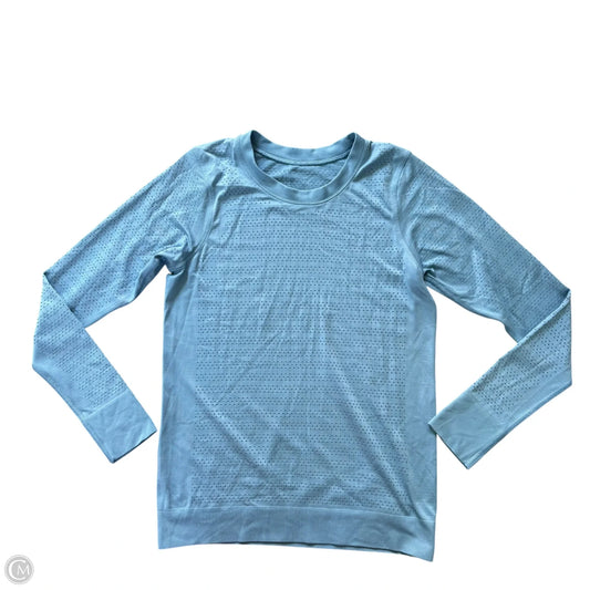 Athletic Top Long Sleeve Crewneck By Lululemon In Blue, Size: Xs