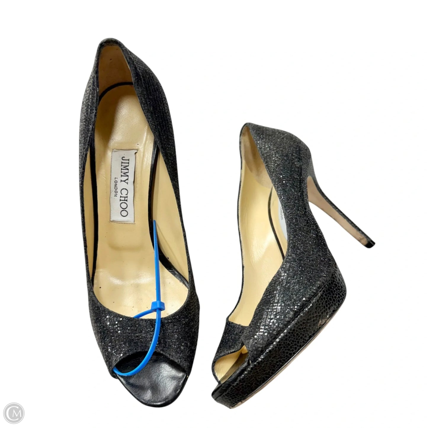 Shoes Luxury Designer By Jimmy Choo In Black, Size: 8